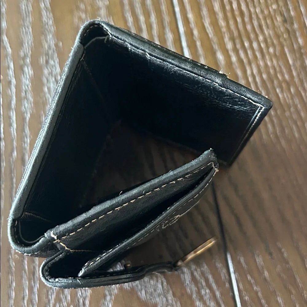 Christian Dior Vintage Saddle Bifold Compact Wallet
